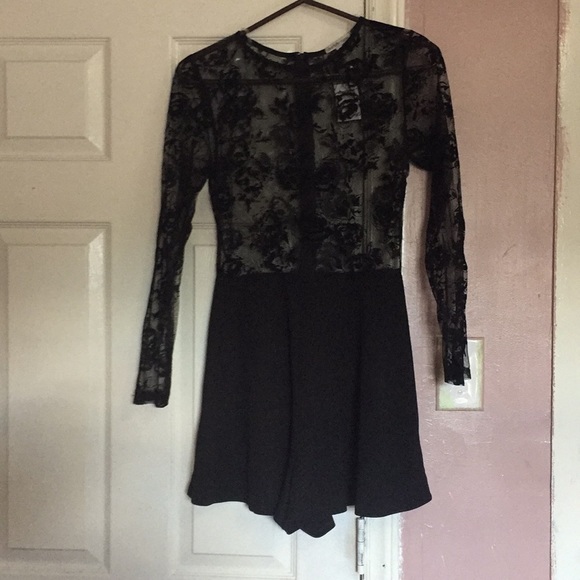 Charlotte Russe Other - NEW Black lace romper